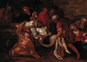 The Entombment by Francesco, II Bassano