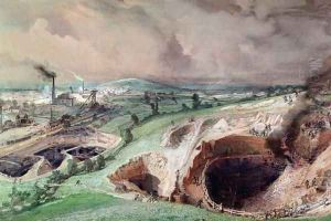 Open-cast Mines at Blanzy, Saone-et-Loire, 1857 by Ignace Francois Bonhomme