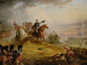 An Incident at the Battle of Waterloo in 1815 by Thomas Jones Barker