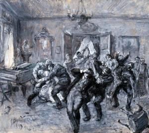 Napasc Rosjan Na Dwor Podczas Powstania by Stanislaw Batowski-Kaczor