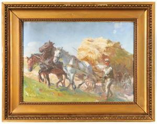 Zwozka Siana, 1925 R. - view 1