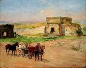 Zwaniec. Jazda Furmanka by Stanislaw Batowski-Kaczor