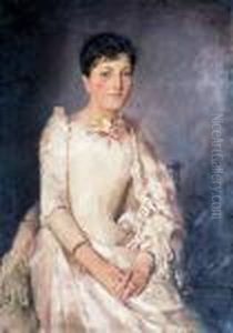 Portret Janiny Ostoi-ostaszewskiej, 1890 R. by Stanislaw Batowski-Kaczor