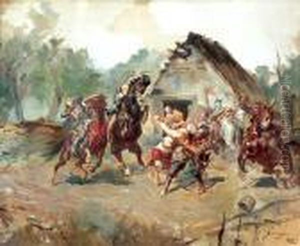 Napad Radziwilla Na Kmicica - view 1