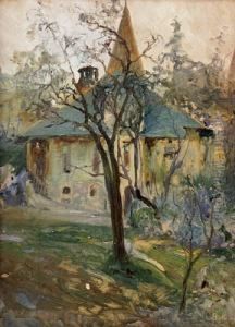 Przed Domem by Stanislaw Batowski-Kaczor