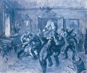 Napad Na Dwor, 1939 R. by Stanislaw Batowski-Kaczor