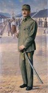 Portret Oficera C.k. Armii
Austro-wegierskiej Nadporucznika Bronislawa Ostoja-ostaszewskiego by Stanislaw Batowski-Kaczor