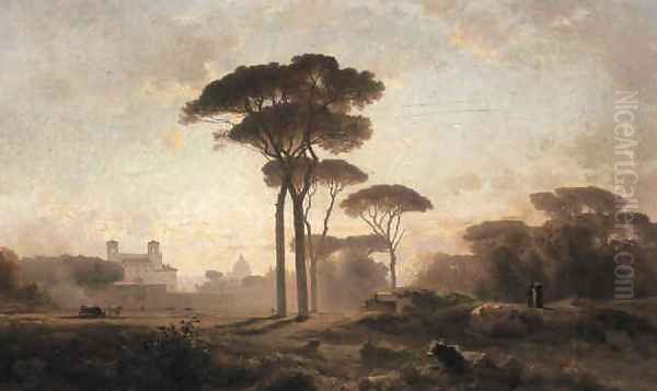 Villa Medici, Rome 1864 - view 1