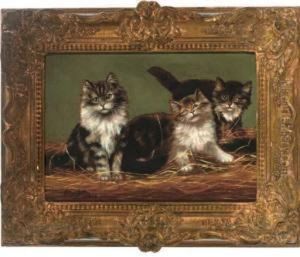 Three Kittens by Arthur Batt