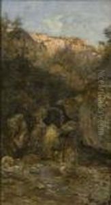 Paese Laziale Con Cascate by Alessandro Battaglia