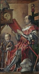 Prince Federico da Montefeltro and his Son 1480-81 by Pedro Berruguette