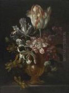 Blumenstillleben. by Nicolas Baudesson