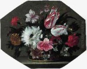 Fleurs Dans Un Panier by Nicolas Baudesson