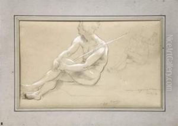 Le Groupe D'hesiode : Etude Pour Le Plafond De L'opera. by Baudry Paul