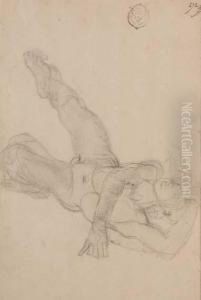 Homme Chutant, Etude Pour La Danse Turque De L_opera Deparis.