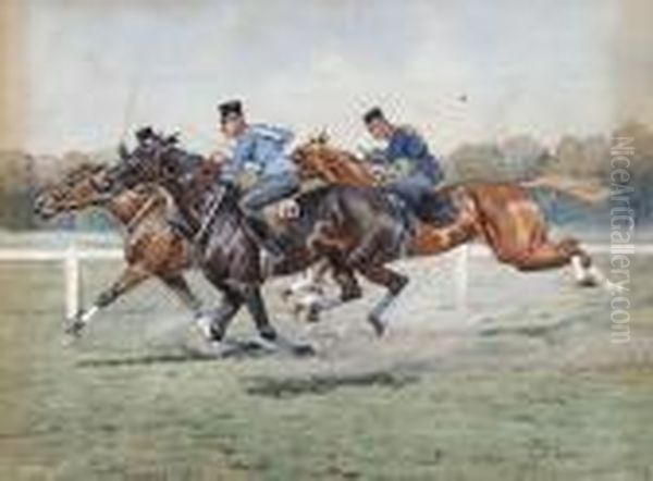 Striding For The Line - view 1