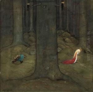 Trollskogen by John Bauer