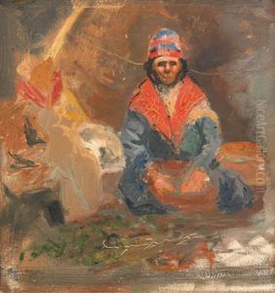 Sittande Samekvinna - view 1