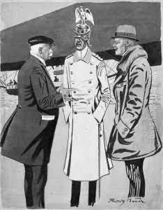 Besprechung. Soldat Zu Pferde by Rudolf Bauer