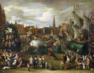 A Festival at Antwerp by Alexander van Bredael