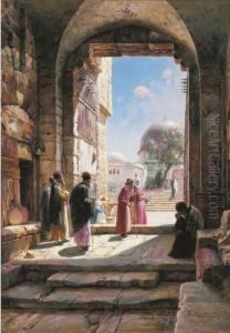 Entrance To The Temple Mount In Jerusalem