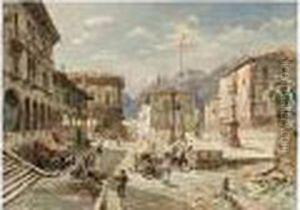 "scottish Church In Regensburg"; "upper Italien Town "(1880)