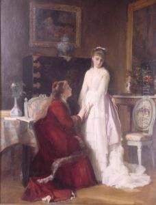 The Bride And Her Sister by Charles Baugniet