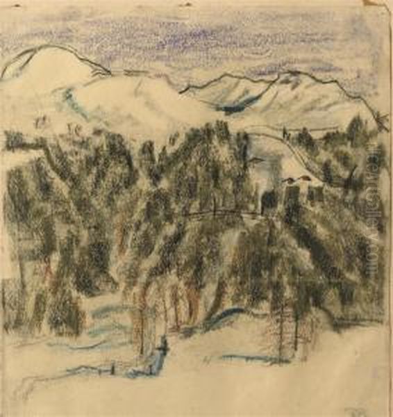 A Mountainous Landscape, Davos - view 1