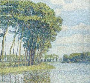 Baume Am Kanal (trees By A Canal) by Paul Baum