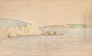 Blick Auf Nahe Und Ferne Felskusten Am Mittelmeer; Tour Fondu by Paul Baum