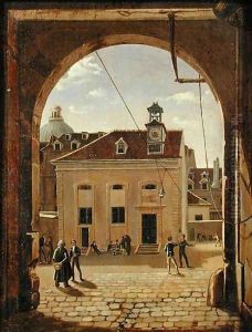 Institution Sainte-Barbe, Rue de Reims, in 1824 by Etienne Bouhot
