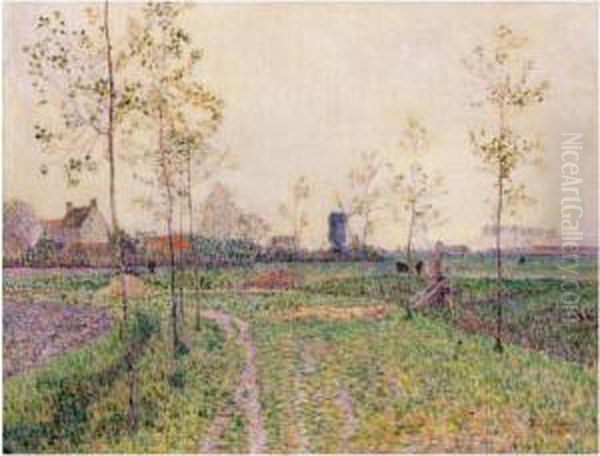 Herbstlandschaft Bei Knokke (autumn Landscape Near Knokke) - view 1