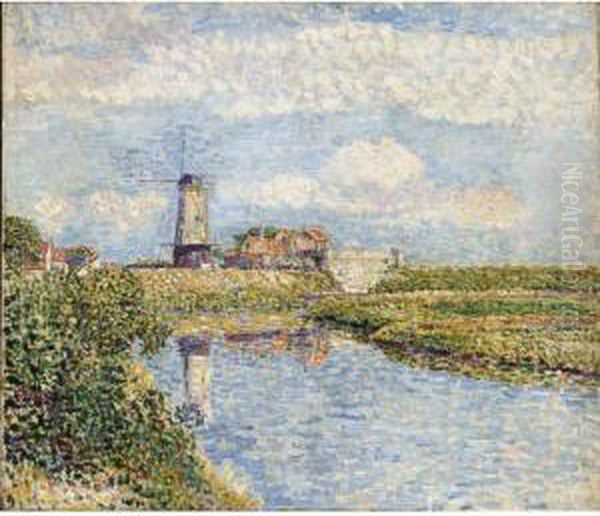Landscape With A Mill Near Sluis - view 1