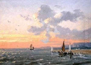 Sea View, Sunset by Josephine Bowes