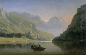 Souvenir of Savoy; Sunrise in the Mountains by Josephine Bowes
