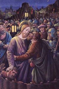 The Kiss of Judas (end of 15th century) by Jean Bourdichon