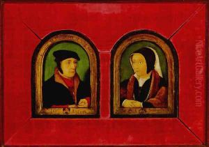 Portrait of husband and wife by Jean Bourdichon
