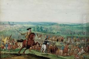 King Gustavus Adolfus Of Sweden At The Battle Of Lutzen by Johann Wilhelm Baur