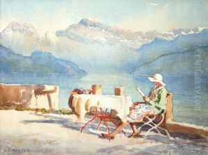 Lake Lucerne, Weggis by Alfred Ernest Baxter