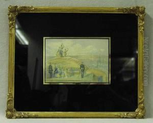 Queen Victoria And Family 
Leaving Queenstownon Board The 'victoria &amp; Albert L' August 1849