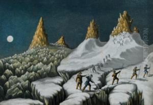 The Ascent Of Mont Blanc By Albert Smith And Party