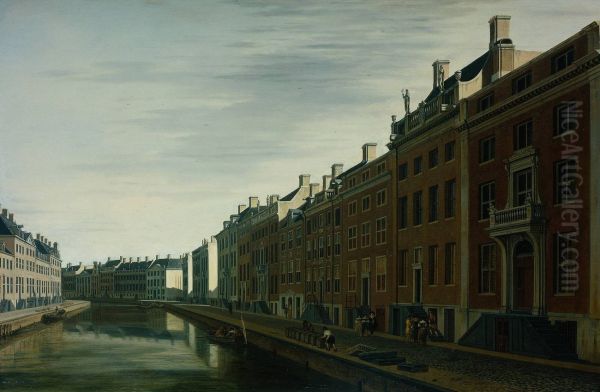 The Bend in the Herengracht near the Nieuwe Spiegelstraat, Amsterdam - view 1