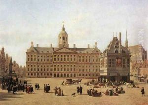 Dam Square, Amsterdam by Gerrit Adriaensz Berckheyde