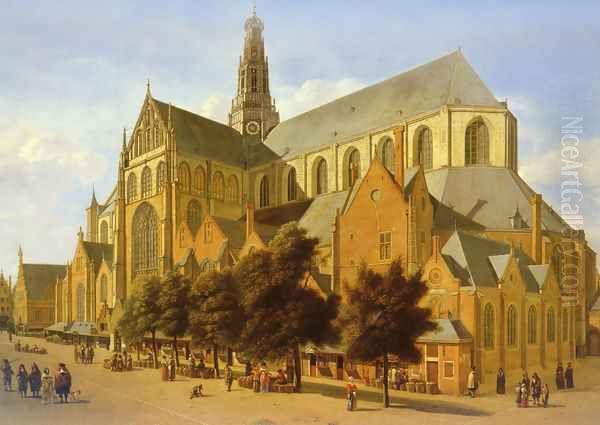 The Exterior Of The Church Of Saint Bavo In Harlem - view 1