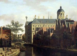 The Nieuwezijds Voorburgwal with the Flower Market in Amsterdam
