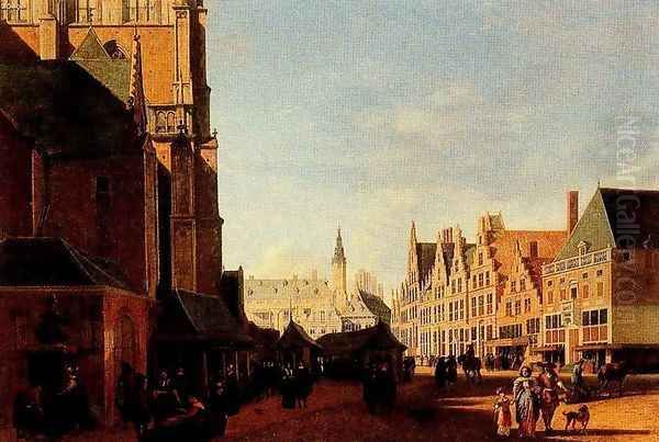 The market square in Haarlem - view 1