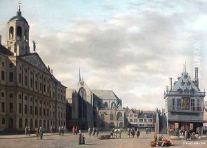 View from the Dam Square in Amsterdam