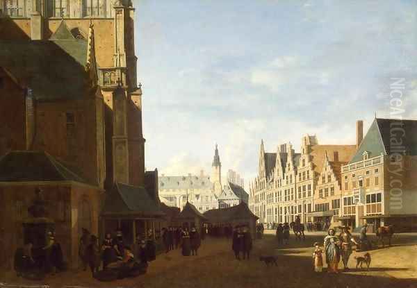 Groote Market in Haarlem - view 1
