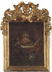 The Supper At Emmaus by Giuseppe Bazzani
