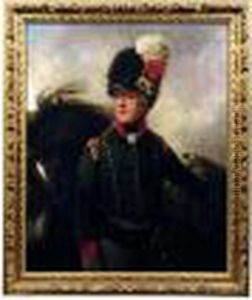 Portrait Of An Officer Of An Auxiliary Cavalry Regiment by Thomas Beach